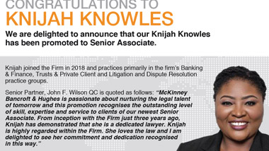 Congratulations to Knijah Knowles