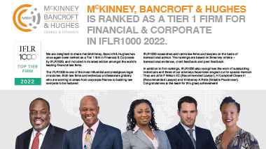 MBH ranked a Tier 1 firm in Financial & Corporate by IFLR1000